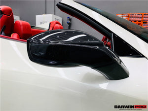 2010-2015 Ferrari 458 Dry Carbon Fiber Mirror Housing Repalcement DarwinPRO (OE) Fits Italia, Spider, Speciale
