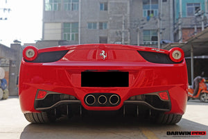 2010-2015 Ferrari 458 Italia Spider Carbon Fiber Rear Diffuser DarwinPRO (OE)