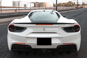 2015-2020 Ferrari 488 GTB Spyder Dry Carbon Fiber Rear Light Satellite Covers