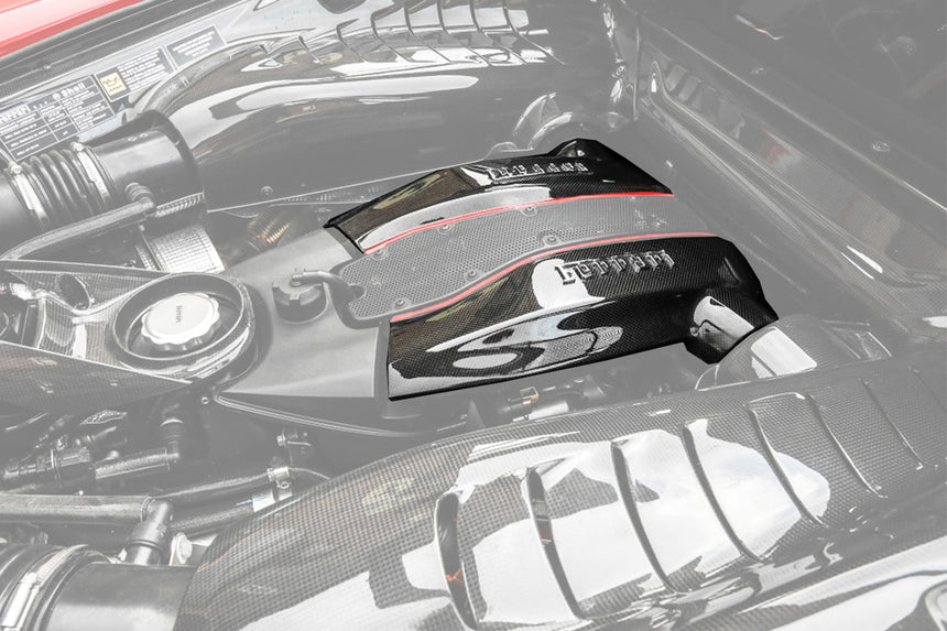 2015-2020 Ferrari 488 Autoclave Carbon Fiber Engine Cover Replacement | Fits GTB, Spider