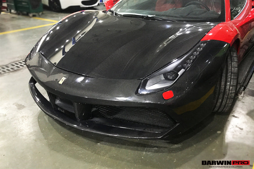2015-2020 Ferrari 488 GTB & Spider Carbon Fiber Hood