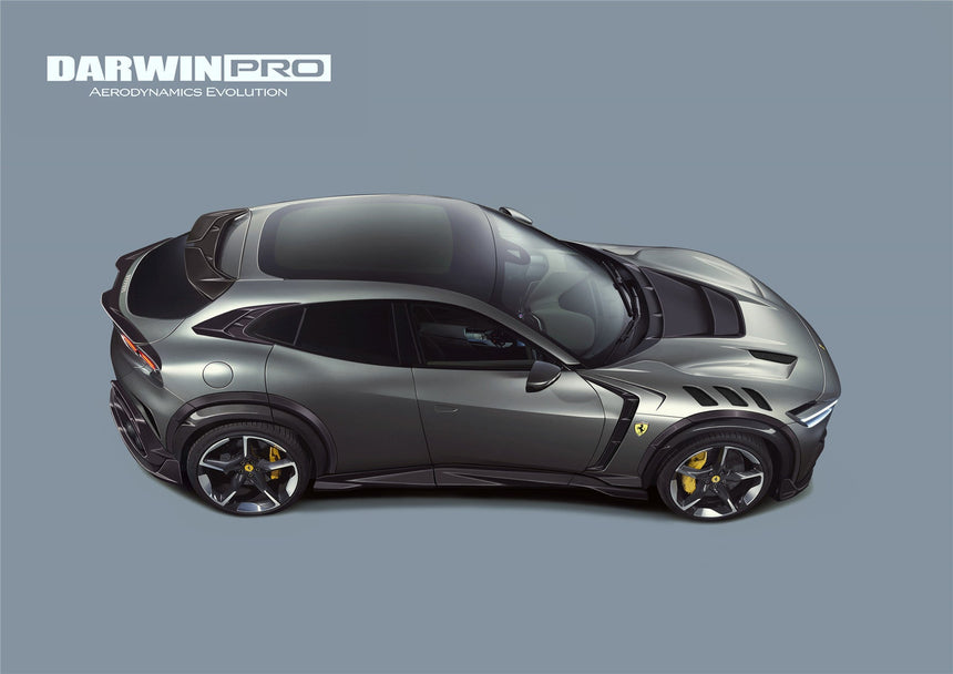 2023-UP Ferrari Purosangue F175 Carbon Fiber Roof Spoiler DarwinPRO iMP Design