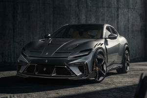 2023-UP Ferrari Purosangue F175 Partial Carbon Fiber Front Bumper And Hood DarwinPRO iMP Design