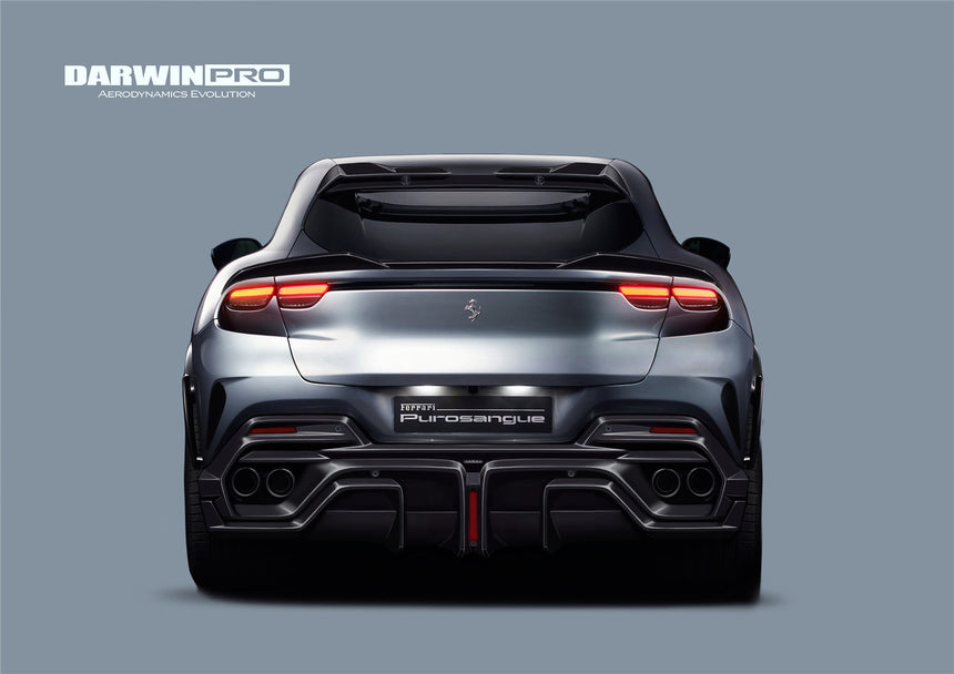 2023-UP Ferrari Purosangue F175 Partial Carbon Fiber Rear Bumper DarwinPRO iMP Design