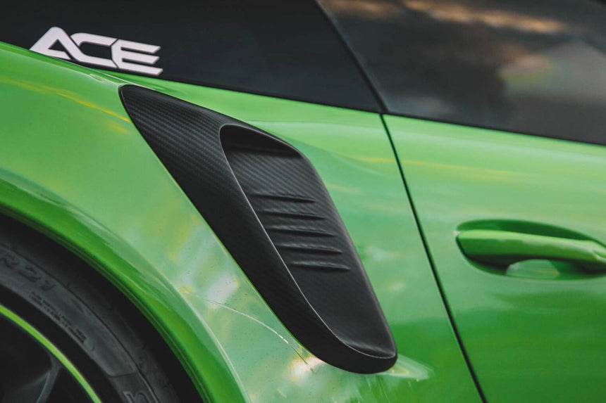 2015-2019 Porsche 911 991.2 GT3RS Only Autoclave Carbon Fiber Quarter Panel Side Scoops DarwinPRO (OE)