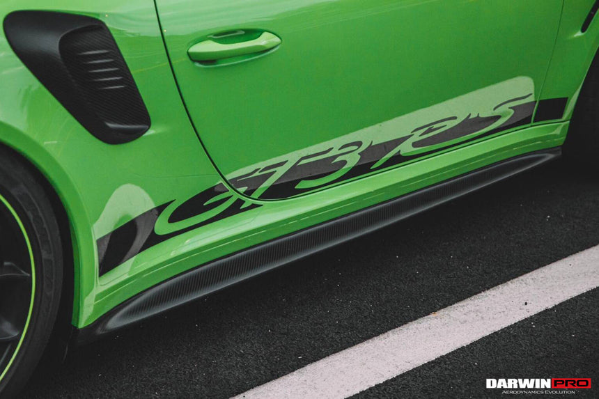 2015-2019 Porsche 911 991.2 GT3RS Only Autoclave Carbon Fiber Side Skirts DarwinPRO (OE)