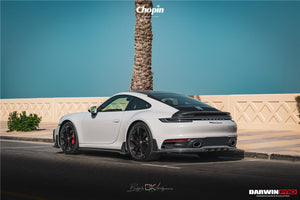 2019-UP Porsche 911 992 Carbon Fiber Side Skirts DarwinPRO (BKSSII) Fits Carrera, S, 4, 4S, Targa, Cabriolet