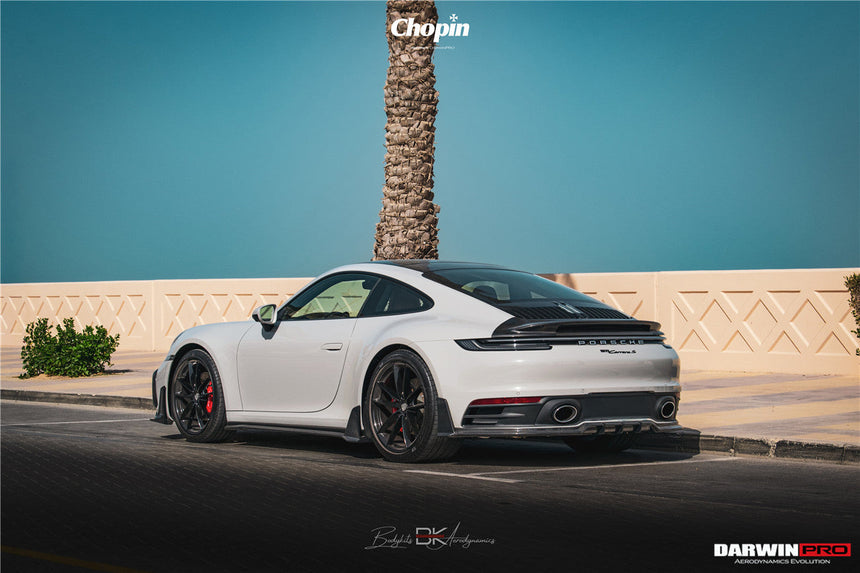 2019-UP Porsche 911 992 Carbon Fiber Side Skirts DarwinPRO (BKSSII) Fits Carrera, S, 4, 4S, Targa, Cabriolet