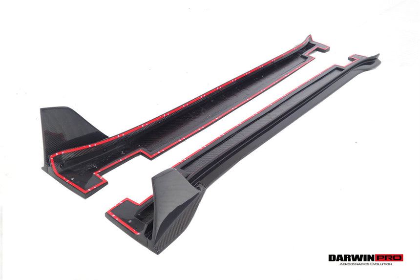 2019-UP Porsche 911 992 Carbon Fiber Side Skirts DarwinPRO (BKSSII) Fits Carrera, S, 4, 4S, Targa, Cabriolet