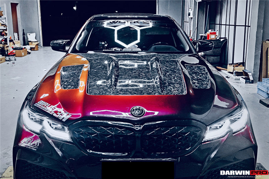 2019-2024 BMW 3 Series G20/G28 BKSS Style Carbon Fiber Hood