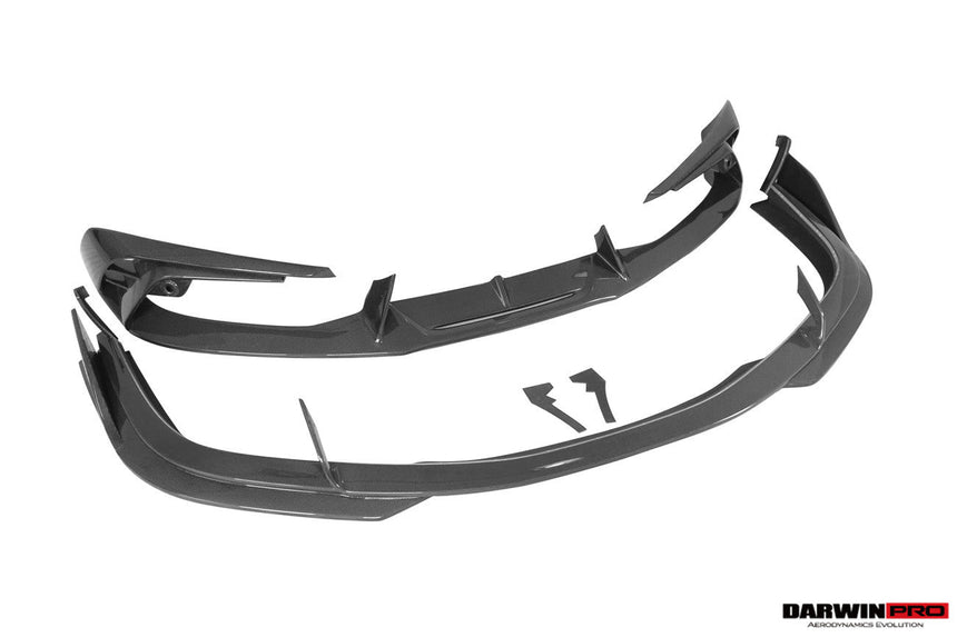 DarwinPRO 2022-2026 Ferrari 296 GTB & GTS Type F171 iMP Style Carbon Fiber Front Bumper Lip Splitter