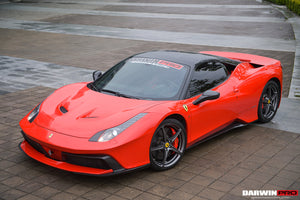 2010-2015 Ferrari 458 Italia and Spider Carbon Fiber Hood and Partial Carbon Fiber Front bumper DarwinPRO (BKSS Design)