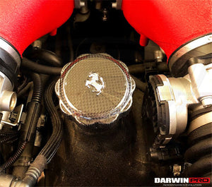2010-2026 Ferrari (ALL MODELS) Autoclave Carbon Fiber Oil Cap cover DarwinPRO (OE)