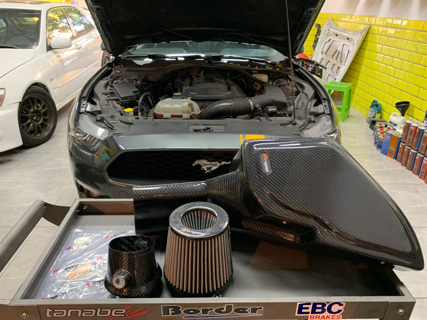 Ford Mustang 2.3T [2015-UP] Airspeed Brand 100% Dry Carbon Fiber Cold Air Intake System