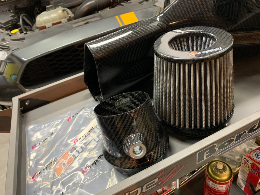 Ford Mustang 2.3T [2015-UP] Airspeed Brand 100% Dry Carbon Fiber Cold Air Intake System