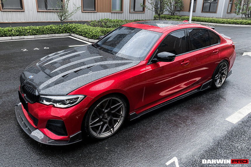2019-2023 BMW 3 Series G20 BKSS Style Carbon Fiber Side Skirts Under Board