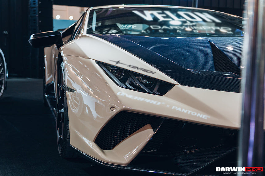 2015-2020 Lamborghini Huracan LP610/LP580/EVO Performante Style Partial Carbon Front Bumper