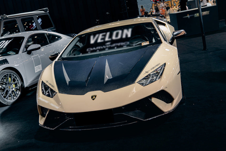 2015-2021 Lamborghini Huracan LP610/LP580/EVO BKSS Style Carbon Fiber Hood