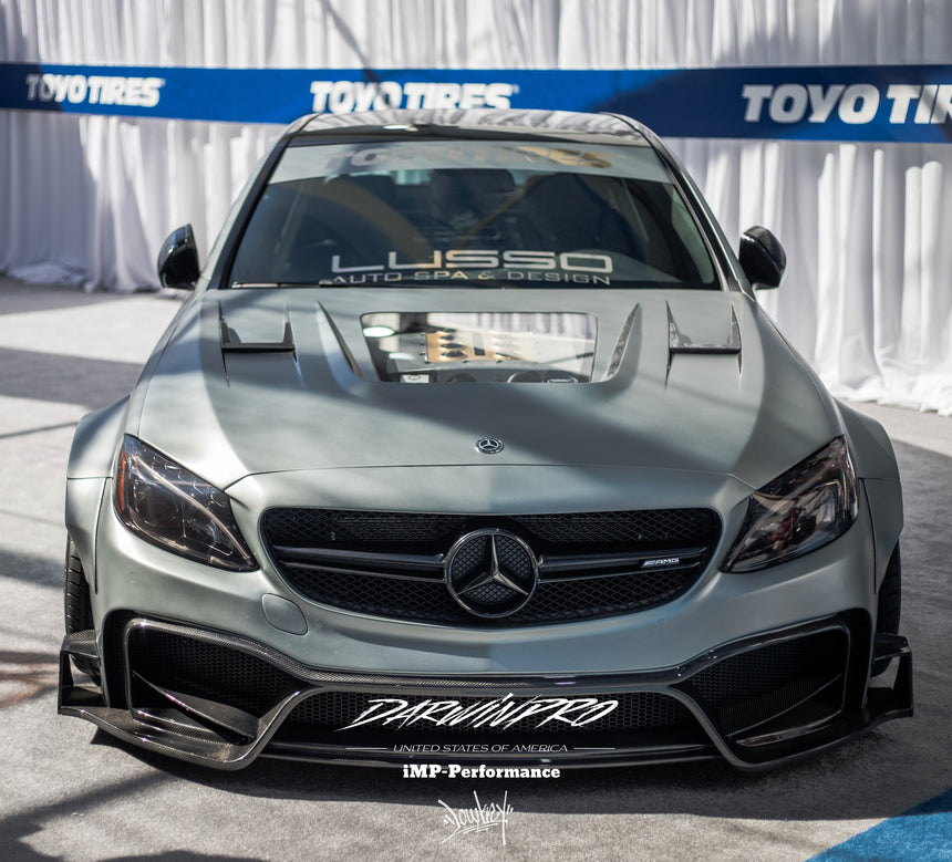 2015-2021 Mercedes Benz W205 C63/S AMG IMP Performance Partial Carbon Fiber Hood