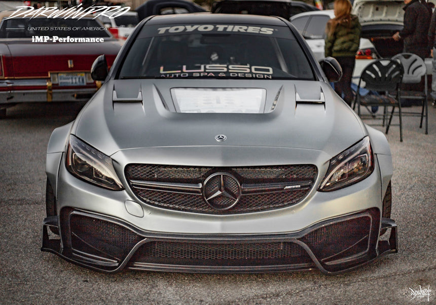 2015-2021 Mercedes Benz W205 C63/S AMG IMP Performance Partial Carbon Fiber Hood