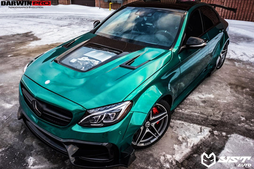 2015-2021 Mercedes Benz W205 C63/S AMG IMP Performance Partial Carbon Fiber Hood
