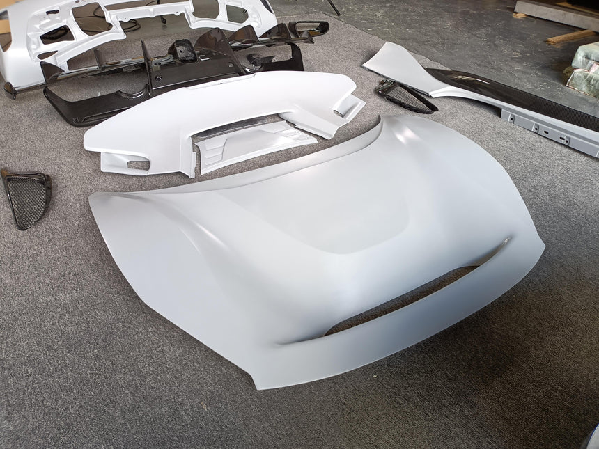 Dry Carbon Fiber Full Set Body Kit Front Bumper Rear Bumper Side Skirt For 488 GTB Pista Style