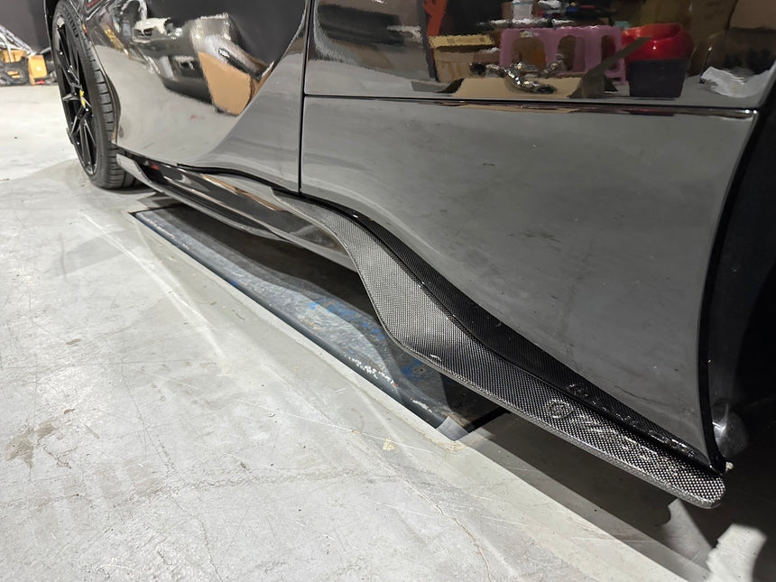 Dry Carbon Fiber Ferrari SF90 Stradale Side Skirts - Zacoe