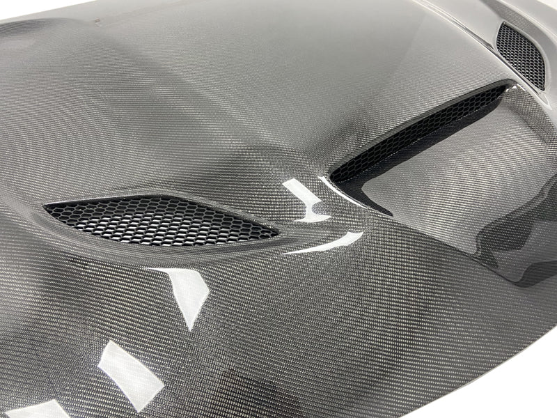 Dodge Charger 2015+ HC Style Carbon Fiber With Heat Extractor Vents Hood
