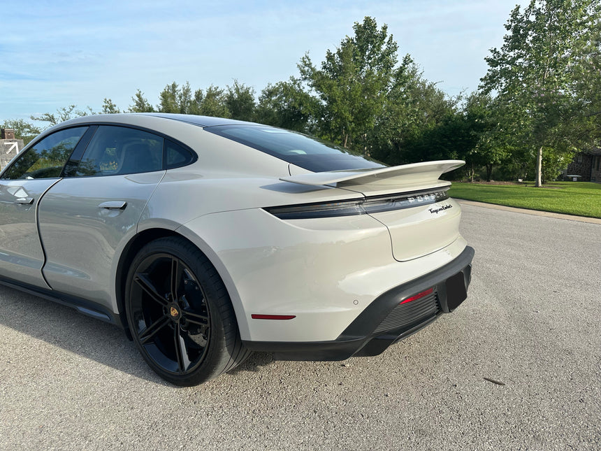 Porsche Taycan Dry Carbon Fiber Diffuser & Rear Side Blades - Zacoe