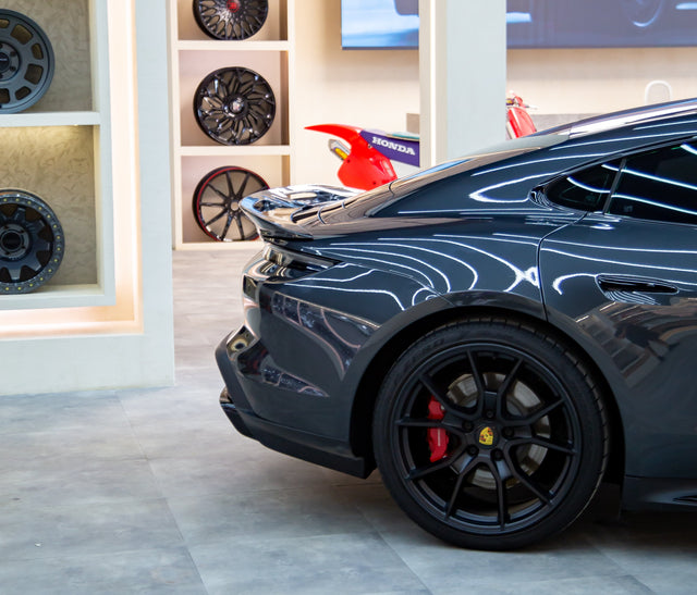 Porsche Taycan Carbon Fiber Rear Trunk DuckTail Spoiler