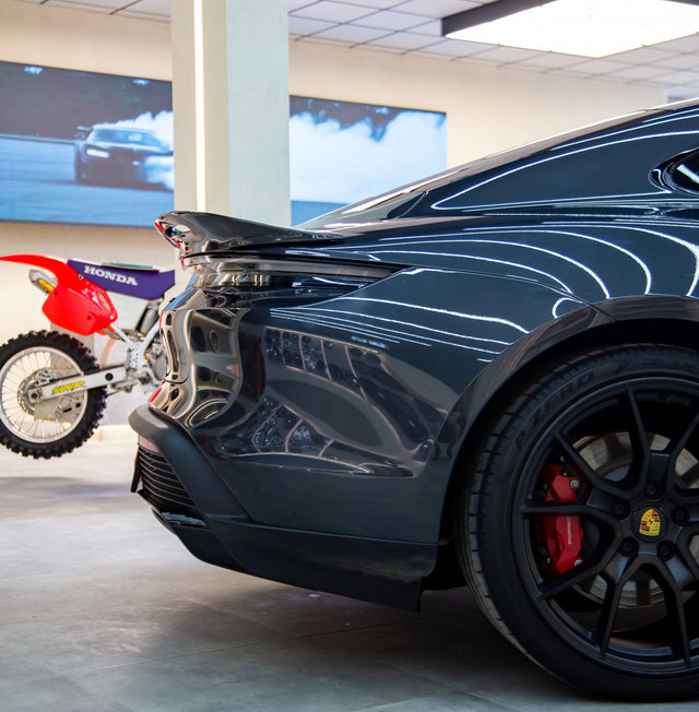 Porsche Taycan Carbon Fiber Rear Trunk DuckTail Spoiler