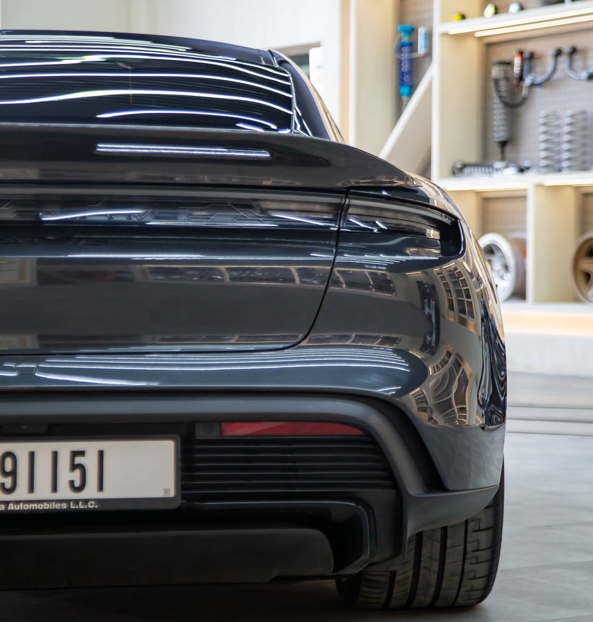 Porsche Taycan Carbon Fiber Rear Trunk DuckTail Spoiler