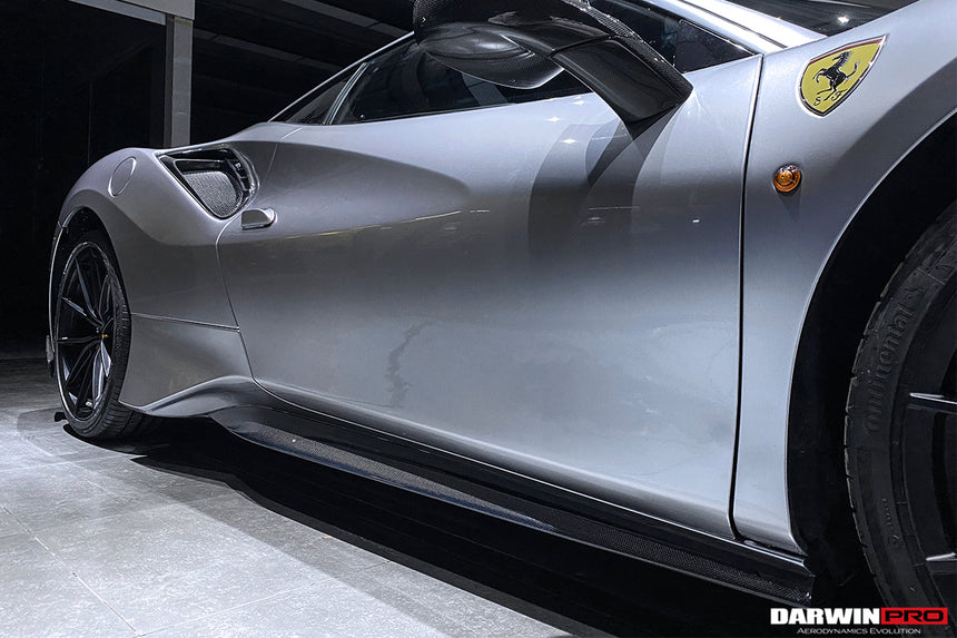 2015-2020 Ferrari 488 GTB & Spyder Pista Style Side Skirts