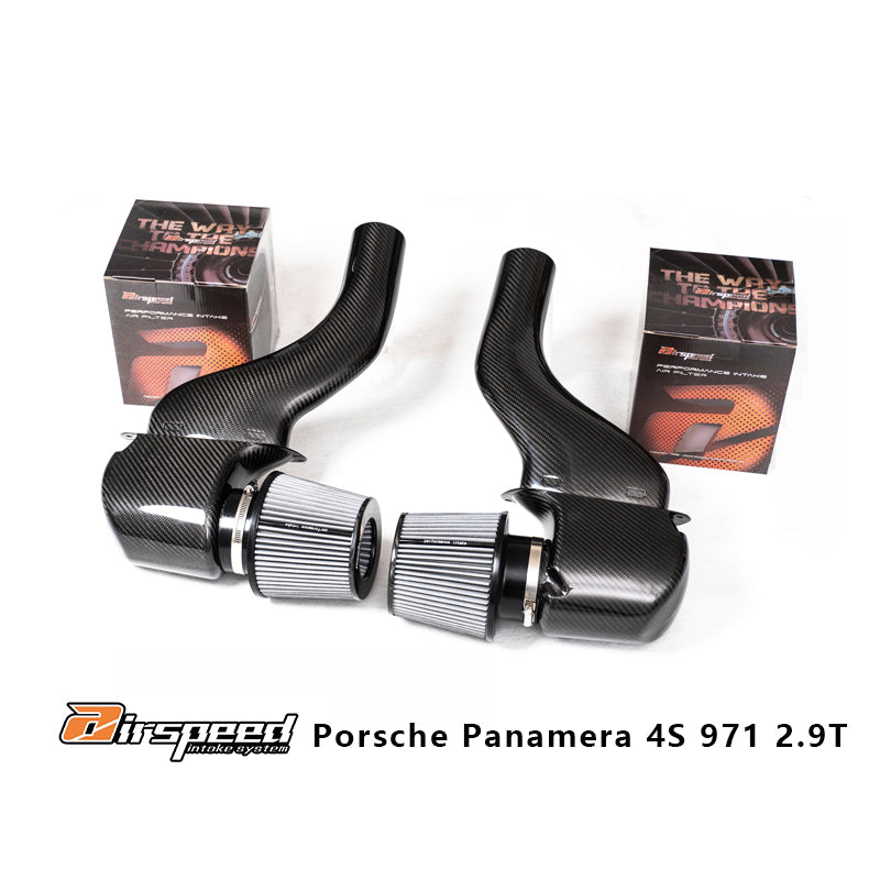 Porshe Panamera 4S 971 [2017] Airspeed Brand 100% Dry Carbon Fiber Cold Air Intake System