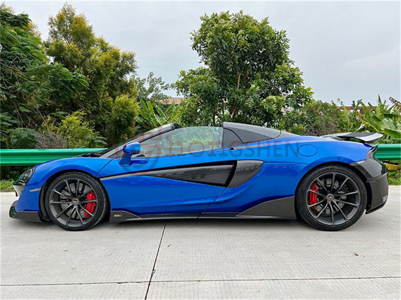 For McLaren 540C 570S upgrade 600LT Full body kit Dry carbon fiber front bumper Rear bumper Spoiler side skirt Front hood
