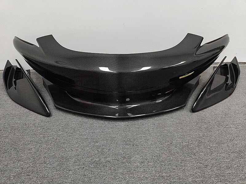 For McLaren 540C 570S upgrade 600LT Full body kit Dry carbon fiber front bumper Rear bumper Spoiler side skirt Front hood