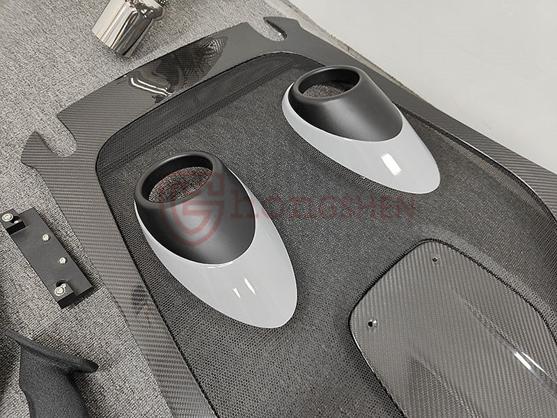 For McLaren 540C 570S upgrade 600LT Full body kit Dry carbon fiber front bumper Rear bumper Spoiler side skirt Front hood