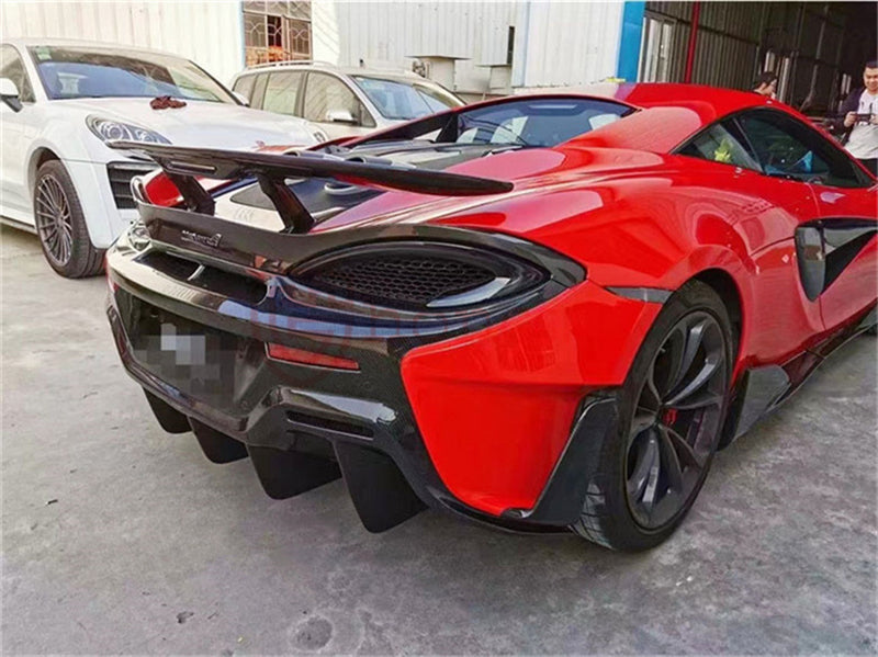 For McLaren 540C 570S upgrade 600LT Full body kit Dry carbon fiber front bumper Rear bumper Spoiler side skirt Front hood