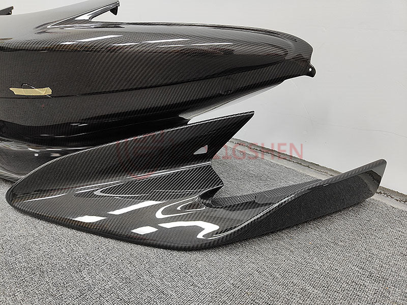 For McLaren 540C 570S upgrade 600LT Full body kit Dry carbon fiber front bumper Rear bumper Spoiler side skirt Front hood