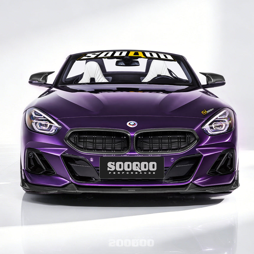 SOOQOO BMW Z4 G29 Front Lip In Prepreg Carbon Fiber
