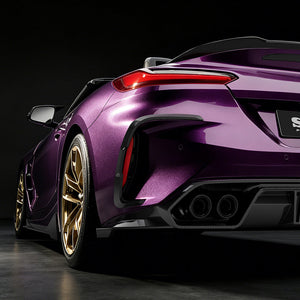 SOOQOO BMW Z4 G29 Rear Bumper Inserts In Prepreg Carbon Fiber