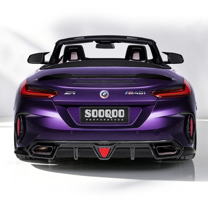 SOOQOO BMW Z4 G29 Rear Diffuser In Prepreg Carbon Fiber