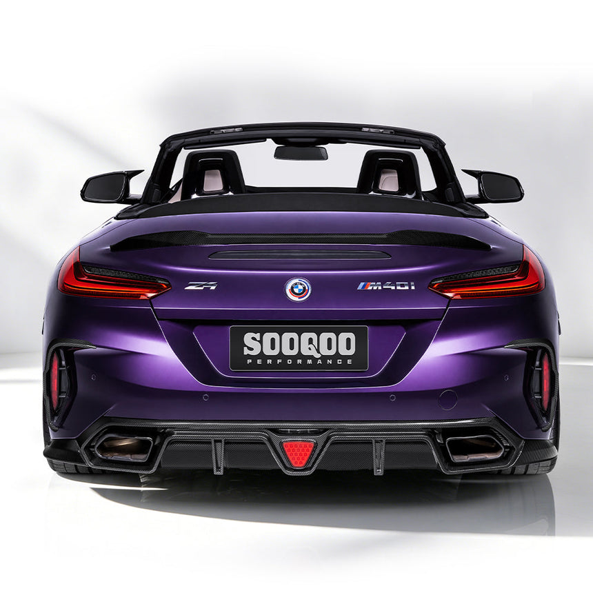SOOQOO BMW Z4 G29 Rear Spoiler In Prepreg Carbon Fiber