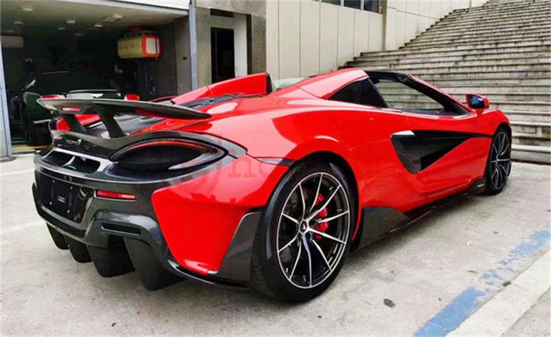 For McLaren 540C 570S upgrade 600LT Full body kit Dry carbon fiber front bumper Rear bumper Spoiler side skirt Front hood