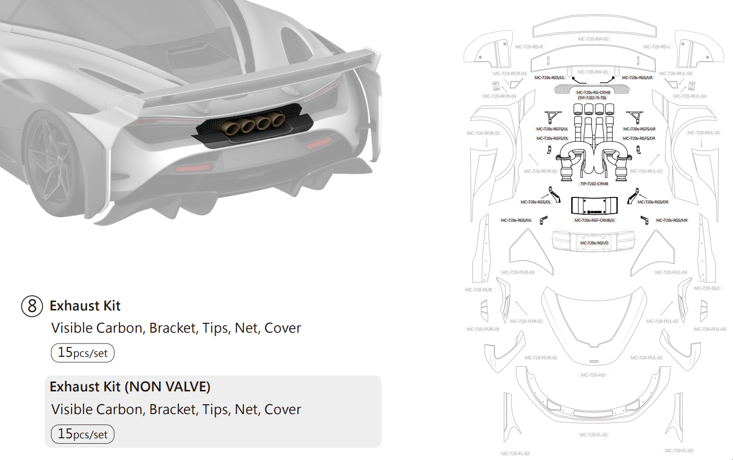 McLaren 720S Galaxy Fi Exhaust - Zacoe