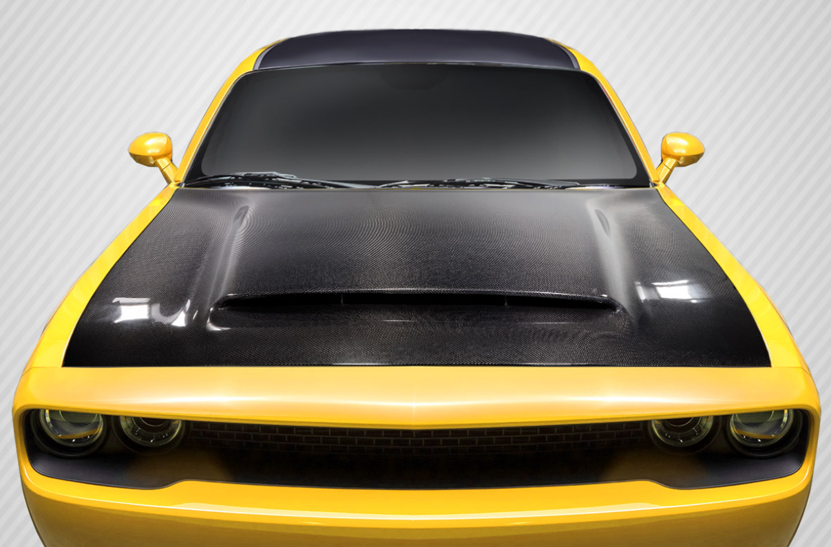 Dodge Challenger Demon Look Carbon Fiber Hood 2009-2023