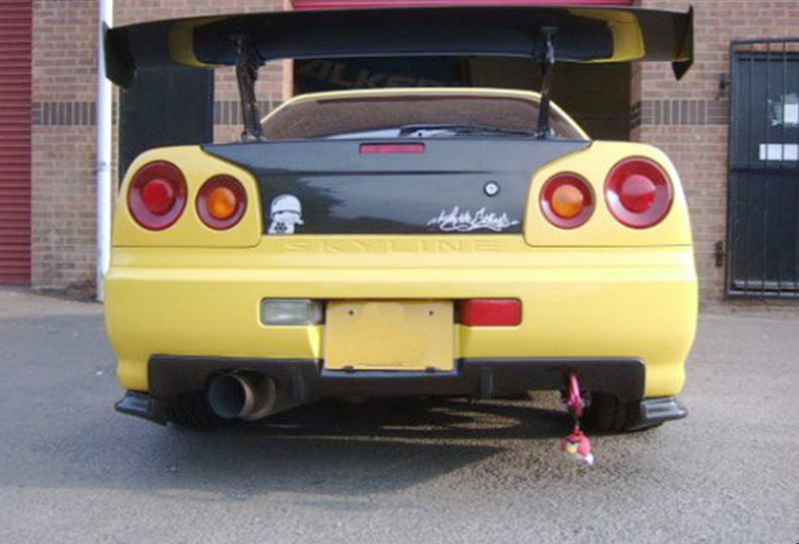 Nissan Skyline R34 GTR 1998-2005 Carbon Fiber OEM Rear Bumper Diffuser Add On