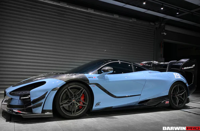 2017-2021 McLaren 720s Se²NWB Style Carbon Fiber Side Skirts