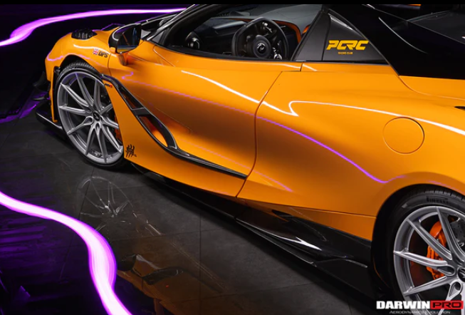 2017-2021 McLaren 720s Se²NWB Style Carbon Fiber Side Skirts