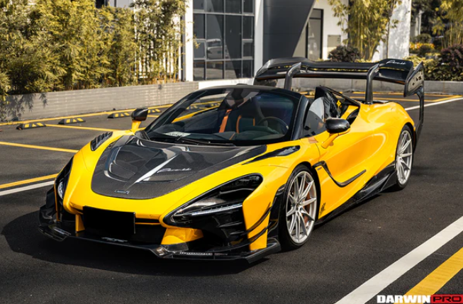 2017-2022 McLaren 720s Se²GTR Style Trunk Wing w/ Side Caps